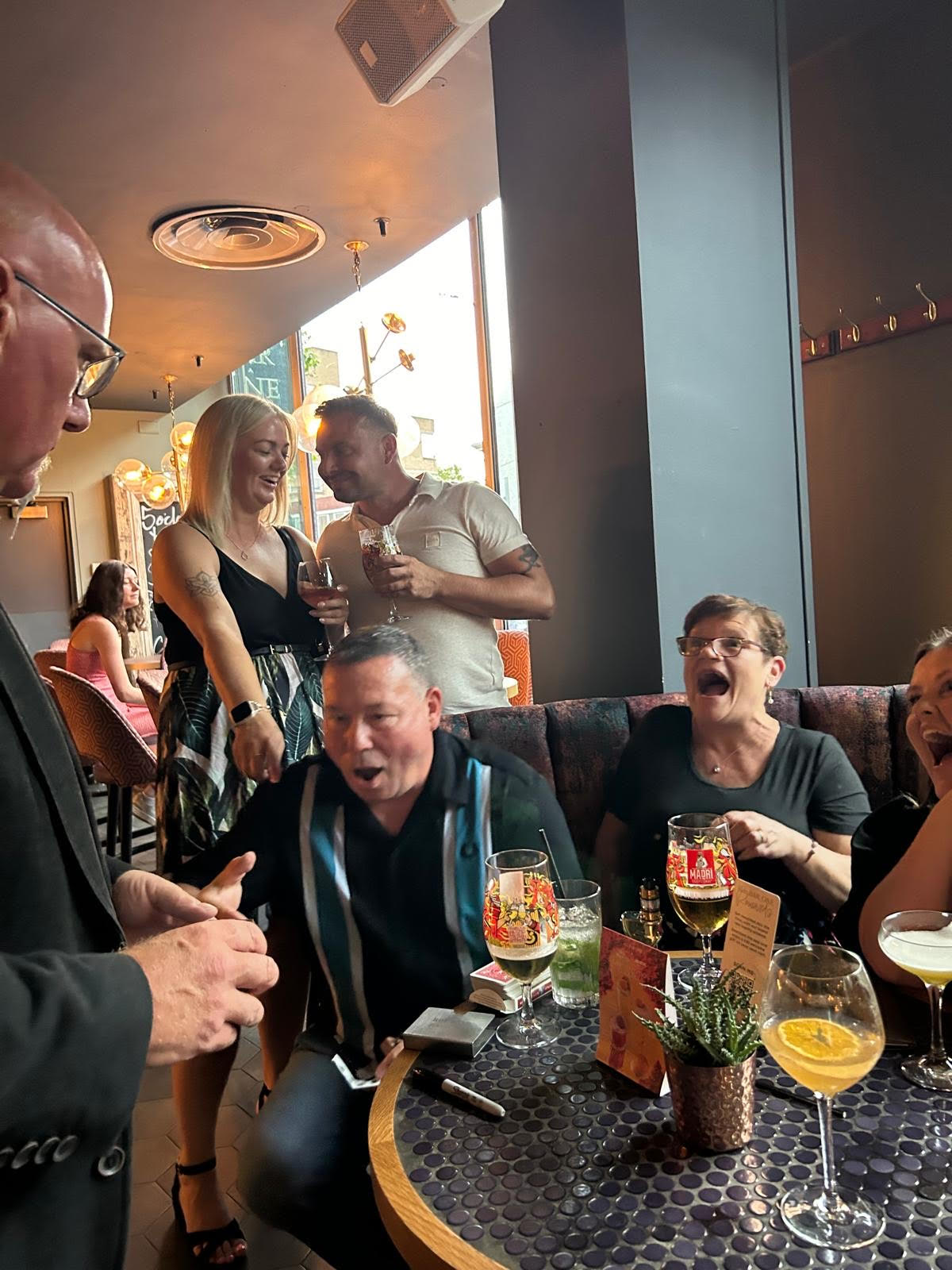 Roy at private party